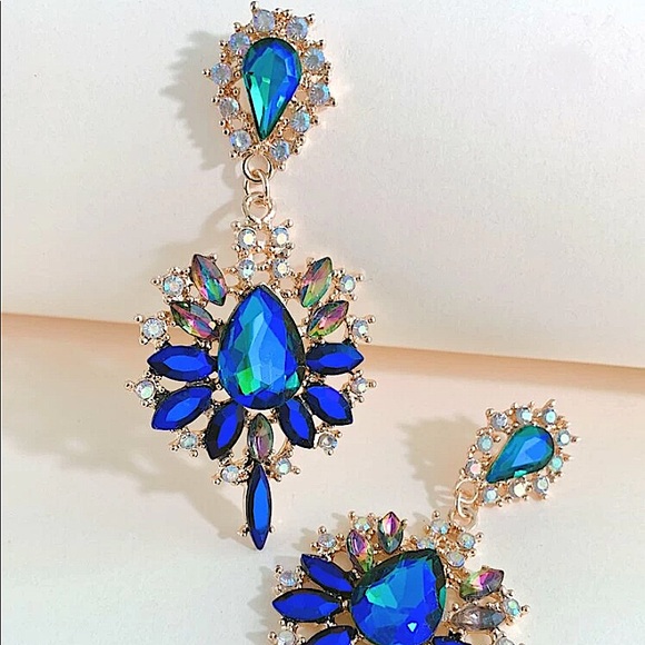 2 FOR $20 Gemstone Decor Drop Earrings - Picture 2 of 5